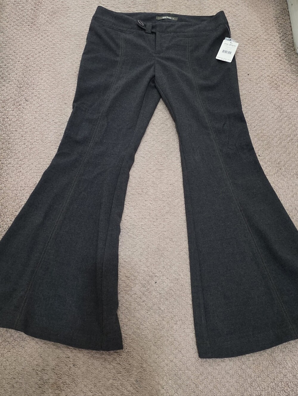 Free People Dark Gray Flared Pants